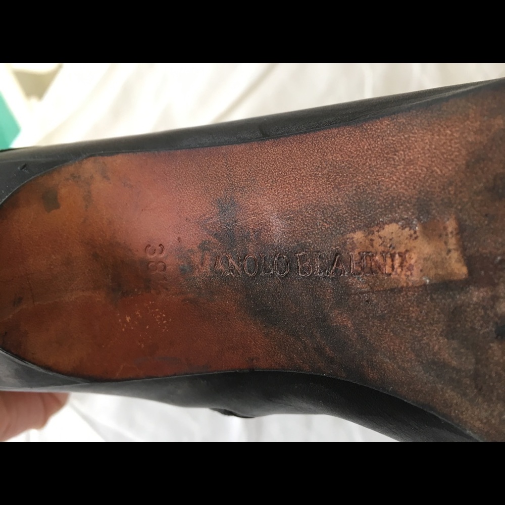 Monolo Blanick tall leather boots